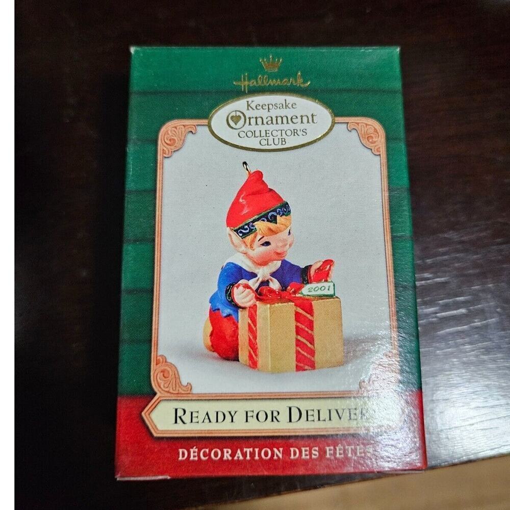 Hallmark Keepsake Ornament Club Ready For Delivery 2001 Christmas Holiday